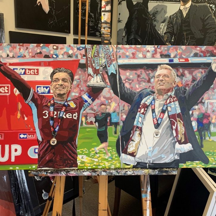 Jack Grealish and Dean Smith Sketch