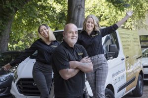 Talesha Chisholm, Derek Hands and Beckie Wait, from Elevate FM. Picture by Carol Bailey